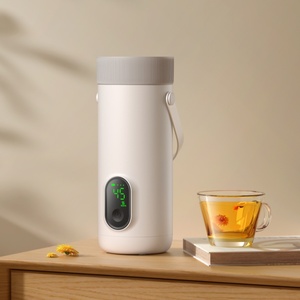 Hervidor de agua hirviendo inalámbrico portátil personalizado OEM hervidor de agua con batería recargable USB inteligente Control de temperatura para viajes - Product Image 3