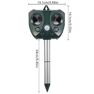 Long-Lasting Outdoor Solar Animal Repeller with Continuous Protection From Pests Motor and Sensor Plastic Material - Product Image 1