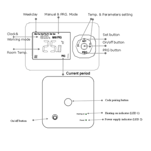 Digital RF 433HZ Wireless Thermostat for Combi Boiler Room Heating System <strong>with</strong> Wifi for Home <strong>Temperature</strong> <strong>Control</strong> and Save Energy - Product Image 5