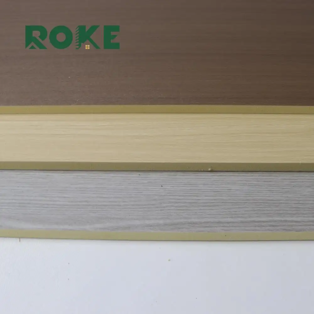ROKEレザーフィルム生地竹炭木材ベニヤ木製壁カバーヘッドボードパネル壁装飾壁用インテリア