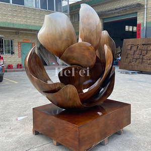 Tác phẩm điêu khắc nghệ thuật kim loại cho khách sạn/nhà hàng/văn phòng - Trang trí trừu tượng cỡ lớn - Có thể tùy chỉnh - Product Image 4