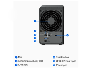 Nuevo Original Diskstation Ds224 + Computer Cloud Server Nas Enclosure Dispositivo de almacenamiento conectado a la red - Product Image 3