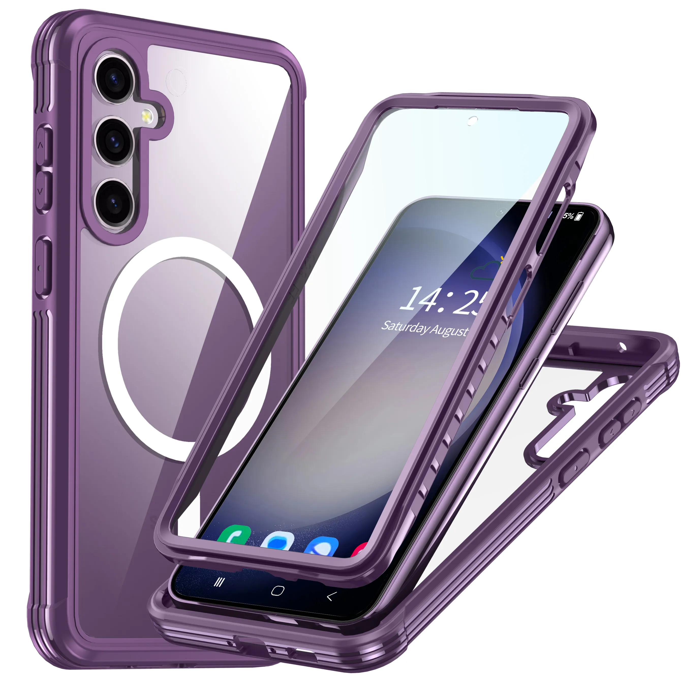 Fábrica Atacado Novo Criativo Hot Purple Modelo Esportes Caso Protetor Antiderrapante Dissipação de Calor à Prova de Choque para SamsungS23FE