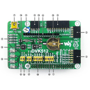 Raspberry A +/B +/2 B/3 B için tasarlanmış çeşitli arayüzlerle intel DVK512 ahududu Pi genişleme değerlendirme kurulu