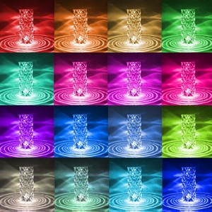 Factory Price Led <strong>Rose</strong> RGB Colors Crystal Table <strong>Lamp</strong> USB Romantic Led <strong>Rose</strong> Crystal Desk Table <strong>Lamp</strong> - Product Image 3