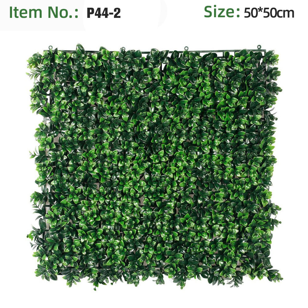 Dual Tone Dark Light Green Boxwood Grass Wall Panel