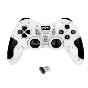 จอยสติ๊กควบคุมการเล่นเกมไร้สาย2.4G สำหรับ PS3 PS2คอมพิวเตอร์ PS1แล็ปท็อป Android - Product Image 1