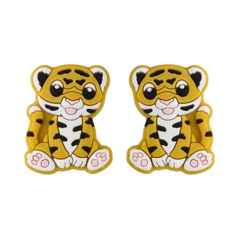 ลูกปัดสีเหลืองมัสตาร์ดโฟกัสเสือ SA201