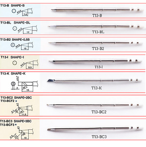 หัวแร้งบัดกรีไฟฟ้าหัวแร้ง T13-J02รุ่นต่างๆอะไหล่ปลายหัวแร้งบัดกรีไฟฟ้า - Product Image 3