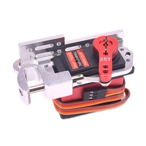 Servo Parabolik Anahtarı Hava Aracı Atmak Cihazı Dağıtıcı 20kg Servo ve Kol 25T Gimbal Için Uzaktan Kumanda araba RC - Product Image 3