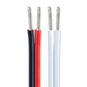RVB2 * 0.5mm <strong>Two</strong> <strong>Core</strong> Flat Copper <strong>Core</strong> Red and Black Wire Double <strong>Core</strong> Parallel Wire LED Power Cord Red and Black 100 Meters - Product Image 3