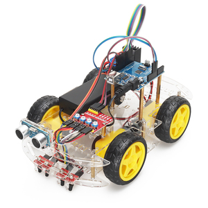 Tscinbuny 4WD akıllı Robot araç kiti dört yönlü izleme marş Arduino programlama için çocuklar robotik eğitim için Set