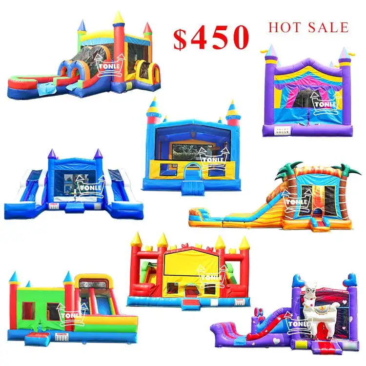 Inflatable bouncer jumping castle slide commercial bounce house with slide bounce house water slide combo