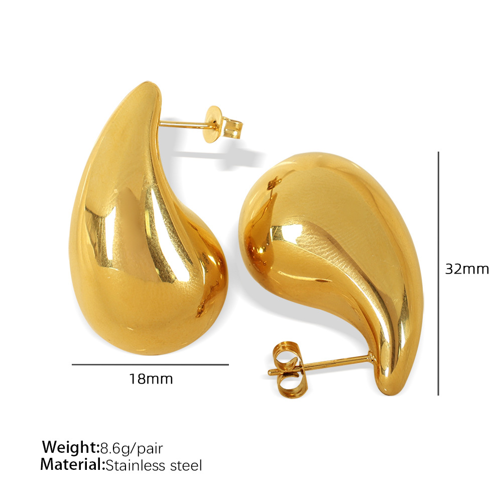EH232 Grandes boucles d'oreilles en or