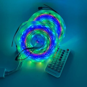 Dc12v 5050 Smd <strong>Rgb</strong> <strong>Led</strong> Strip 5m <strong>150</strong> <strong>Leds</strong> 24 or 44 Key Ir Remote Controller Color Changing Pi65 Waterproof <strong>Led</strong> Strip Lights Kit - Product Image 1
