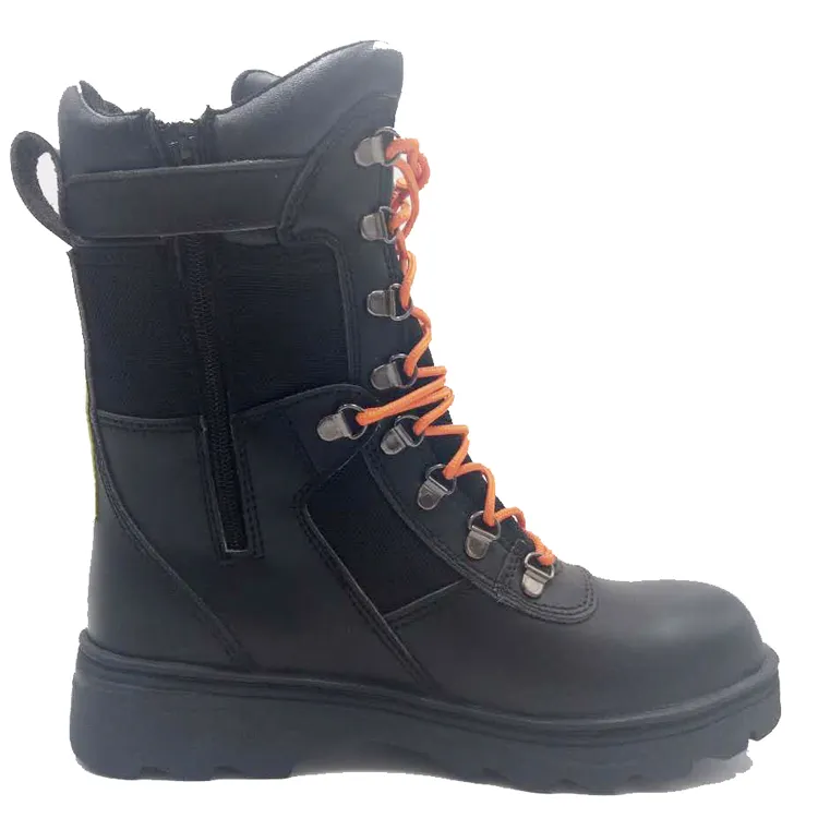 Top Selling High Quality Breathable Saudi Arabia Security Boots Water and Fire Proof Fireman Safety Boots