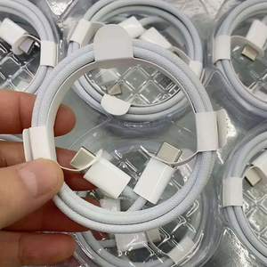 60w max 1m ניילון קלוע טעינה מהירה כבל USB סוג פופולרי c כדי להקליד c למחשב מצלמה עם תיבת לבן - Product Image 2