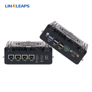 LINKLeaps ผลิตภัณฑ์ขายดี4 2.5G LAN ซอฟท์เตอร์อุตสาหกรรมมินิพีซีฝังตัวพร้อม J4125 N100 J6426สำหรับเราเตอร์ไฟร์วอลล์อุตสาหกรรม - Product Image 4