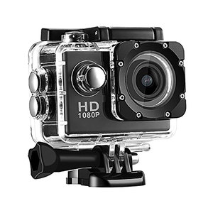 Câmera de ação 1080p para bicicleta, câmera profissional de ação, lente dupla 2.0, câmera de vídeo ação, áudio para go pro