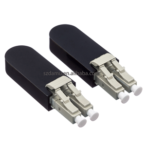 LC Fiber Optic Loopback Adapter OM1 50/125 Multimode Optical Fiber Looper for Precise Component Testing and Troubleshooting