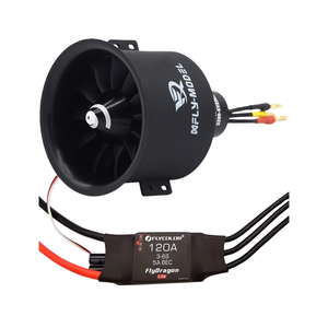 EDF 80mm 2200KV Remote Control Jet 12 Blade Fan Brushless Motor W/<strong>ESC</strong> <strong>120A</strong>(3~6S) After Balance test for EDF <strong>RC</strong> Jet Airplane