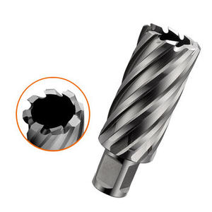 <strong>Weldon</strong> HSS Annular Cutter 12-52mm Shank Diameter 19mm Steel Core Drills with 30mm Cut Depth Drill Bits - Product Image 2