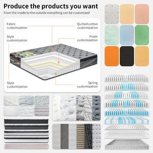 โรงแรมห้าดาวโฟมคลื่นความหนาแน่นสูงยางพาราธรรมชาติที่นอนสปริงขนาดเต็มออกแบบได้ตามต้องการ - Product Image 5