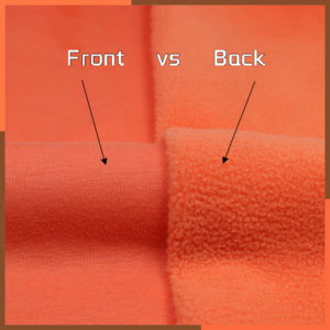 Vải Polar Fleece 330GSM, 70% cotton, 30% polyester, chất liệu dệt kim CVC, vải dệt kim giữ ấm có viền gân đồng bộ - Product Image 3