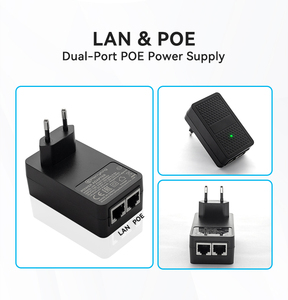 欧盟/美国/英国24V 1A 48V 0.5A 0.75a RJ45端口电源局域网和POE以太网电源适配器 - Product Image 4
