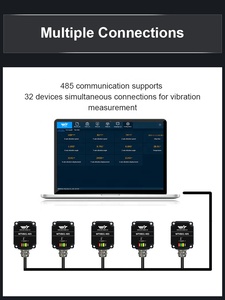 WitMotion WTVB01-485 IPX8 wasserdichter Vibrationssensor-Wandler, Modbus RTU 3-Achsen (XYZ) Vibrationsverschiebung+Geschwindigkeit+Amplititude - Product Image 3