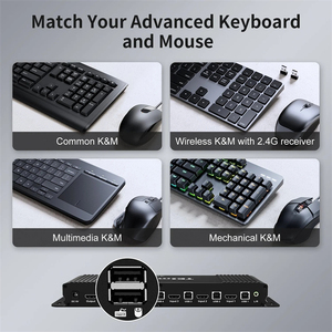 TESmart 4端口kvm交换机4k HDMI KVM交换机支持键盘和鼠标通过模式HDCP用于高清电视
