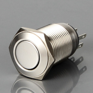 Interruttore a pulsante con testa tonda alta 16mm in metallo auto-Reset/auto-chiusura 2 no2nc