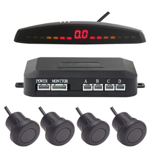 2021 Upgraded <strong>LED</strong> Colorful <strong>Display</strong> <strong>Car</strong> <strong>Reverse</strong> Backup Radar <strong>System</strong> with 4 Waterproof Black Parking <strong>Sensors</strong> Human Sound Warning - Product Image 1