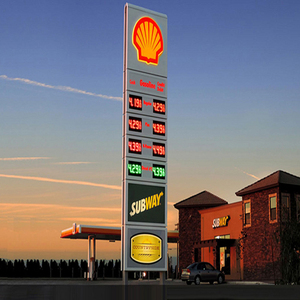 16 pollici a led gas prezzo del carburante segno 7 segmenti display a led di grandi dimensioni prezzo digitale pannello di visualizzazione - Product Image 1