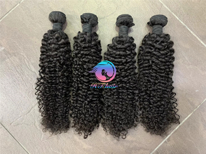 HTHAIR <strong>Bundle</strong> Deal Top Quality Factory Price Human Hair Blend <strong>Bundles</strong> with Closure Set - Product Image 6
