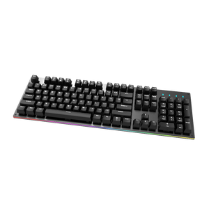 Teclado mecánico con cable de 104 teclas con iluminación de color Material ABS Idioma inglés para juegos - Product Image 5