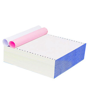 Papel de recibo de impresión continua sin carbón Premium Papel de computadora continuo NCR ecológico-2 partes, 9,5X11 pulgadas