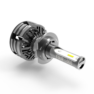 พัดลมระบายความร้อนสามสี28W ไฟหน้ารถยนต์ไฟ LED อัตโนมัติไฟหน้า LED แบบกำหนดเอง - Product Image 1