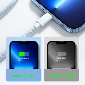 PD100 W CtoC Nylon Quality <strong>Type</strong>-C to USB-C PD 5A 100W <strong>Type</strong> C Fast Charging Cable <strong>Network</strong> Charging Cable - Product Image 6