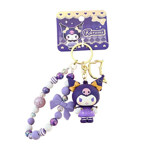 Keychain kulomi phụ kiện với ánh sáng ống đồng in ấn cao su mặt dây chuyền điện thoại di động Dây trang trí điện thoại di động trang trí - Product Image 5