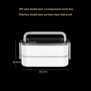Sızdırmaz süper depolama, öğrenci çok katmanlı yemek kabı ile çift katmanlı kalın paslanmaz çelik yalıtımlı yemek kutusu - Product Image 6