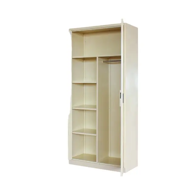 Wholesale Storage Iron Cupboard 2 Door Clothing Steel Furniture Almirah Locker Wardrobe