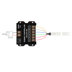RF Iron Shell 86 Panel táctil Dimmer Switch RGB CCT Control RGBCW RGBWW Led Strip Controlador inalámbrico para luces de neón Led - Product Image 5