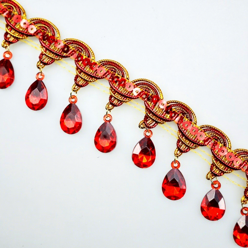 4.5 cm-bright red-size 1