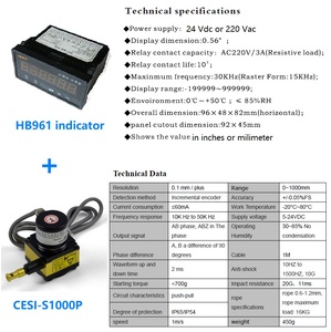 CALT Range stringhe Encoder 400 ~ 2000mm indicatore sensore di spostamento DRO per la posizione lineare angolare di misura sensori di posizione CALT - Product Image 6