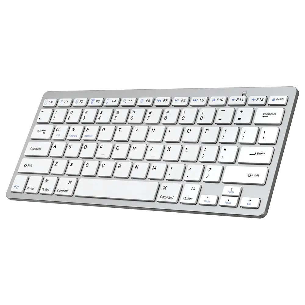 SAMA Высококачественная ультратонкая Беспроводная мини-клавиатура, портативная Серебристая клавиатура для продажи