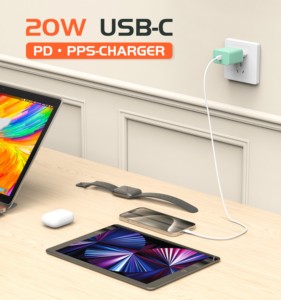 适用于iPhone 12 13 Pro usb-c壁式充电器电缆PD 3.0 QC 2.0 3.0快速充电器C型适配器OVP的20W PD充电套件，适用于欧盟美国 - Product Image 3