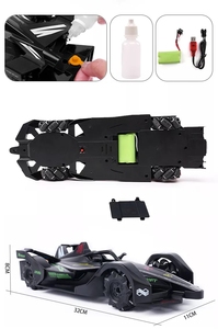 2.4Ghz汽车显示喷雾照明<span class=keywords><strong>F1</strong></span>方程式赛车遥控汽车电动漂移遥控特技扭动汽车玩具360度移动