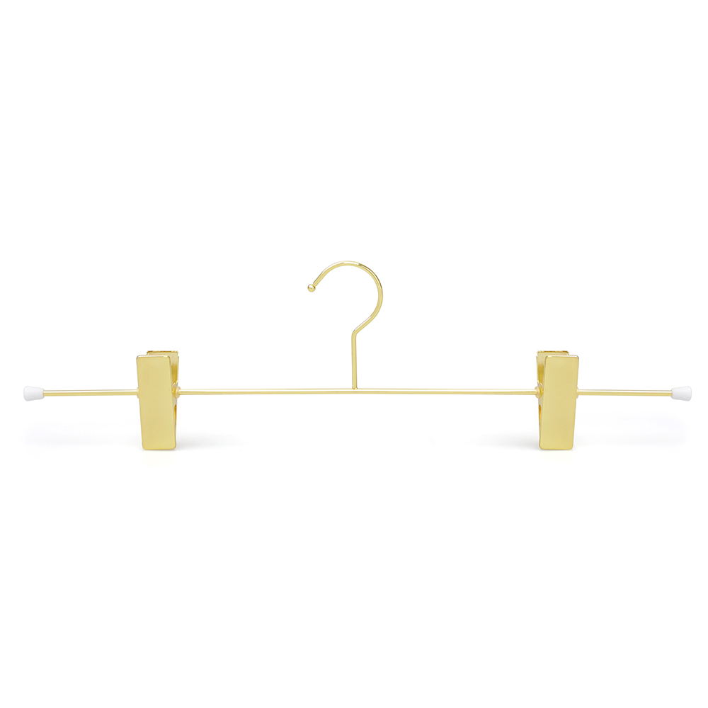 Percha dorada con clips