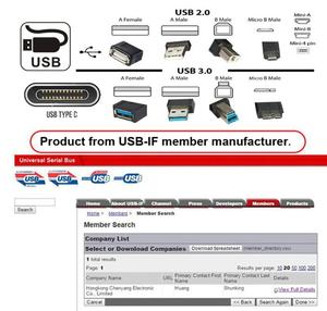 Usb-c母DC 5v至双微USB 5Pin公分离器扩展充电电缆480mbps电缆 - Product Image 6